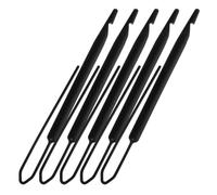 VINTORKY 5 Pezzi Strumento per Intrecciare Chioma Nero in Pp, Attrezzo Efficiente per Dreadlock e Styling Fai-da-te, per Viaggi e Extension Chioma