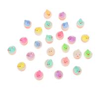 VINTORKY 50 Pezzi Mini Anatre in Resina Luminescenti al Buio, Statuette Miniature per Decorazioni Dollhouse e Giardino Fatato, Animali in Miniatura Resistenti