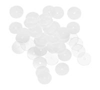 VINTORKY 50 Pezzi Supporti per Orecchini Trasparenti in Plastica Morbida, Dischi per Gioielli senza Trazione, Chiusure per Orecchini Fai da Te, Accessori per Orecchie Sensibili e Creazione