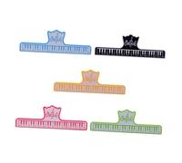 VINTORKY 5pezzi Clip Per Spartiti Musicali Supporto Per Libri Portatile Fissaggio Sicuro Per Notazioni Ricette e Appunti