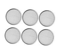 VINTORKY 6 pezzi in acciaio inox coperchio salto per barattoli di conserve, antiruggine, resistente all'usura, traspirante, adatto per germinazione di fagioli, broccoli, senape e cereali a casa