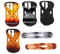 VINTORKY 6pezzi Fermagli Per Alla Moda Clip Antiscivolo Per Spessi e Lunghi Accessori Francesi Per Donne e Ragazze Include Clip Grandi e Piccole Colori Classici