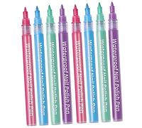 VINTORKY 8 Pezzi Penna Per Unghie Utensili Unghia Progetto Arte Colori Polacco Penne Accessori Per Unghie Per Onicotecnico Penna Per Graffiti Per Unghie Plastica