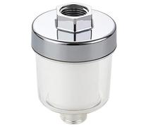 VINTORKY ABS Filtro per Soffione Doccia e Metallo per Acqua Dura | Cotone Pp, Facile Manutenzione e Pulizia, per Tubi Doccia e Scaldabagni, Colore Argento