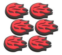 VINTORKY Ammortizzatore da Tennis Portatile a Forma di in Silicone 6, Assorbimento degli Urti e Antivibrazione per Racchette da Tennis Rosse