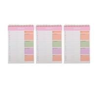 VINTORKY Blocco Note Checklist Pianificatore Giornaliero e Settimanale Rosa, Rilegatura a Spirale Doppio Filo, 52 Fogli Strappabili, per Scuola e Lavoro, per Studenti e Professionisti