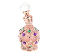 VINTORKY Boccetta Profumo in Vetro Rosa Oro da 15 Ml per Oli Essenziali e Soluzioni Detergenti in Contesti Aziendali e Spa