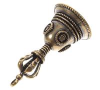 VINTORKY Campanella Vintage in Ottone Resistente Pendente Decorativo Fai da Te per Appendere Portachiavi Suona Addobbo Natalizio retrò Ciondolo Campana Tibetana Leggera e Pratica