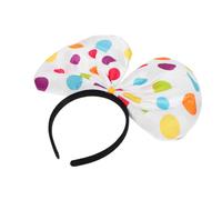 VINTORKY Cerchietto da Clown con Pois Colorati in Plastico e Poliestere, Design Chic e Materiale Confortevole, per Feste di Halloween e Performance Sul Palco