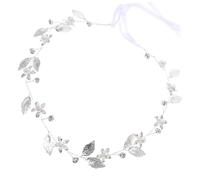 VINTORKY Cerchietto per Sposa con Foglie e Nastro Accessorio per Acconciature Matrimonio per Bride e Damigelle Decorazione per