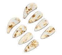 VINTORKY Chiodi per Guzheng 8 Pezzi in Materiale Sintetico, Protezioni Dita Lisce e Arrotondate, Facili da Trasportare, Adatti a Principianti per Pratica Musicale