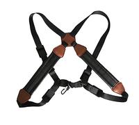 VINTORKY Cinghia per Saxofono Pelle Tracolla Doppia con Imbottitura per Adulti e Comodo per Musicisti Professionisti e Principianti