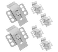 VINTORKY Clip per Lavello Sottopiano in Metallo 6 Pezzi Staffe di Supporto Resistenti e Fissaggio Sicuro per Lavabo e Ceramica in Bagno e Uso Commerciale
