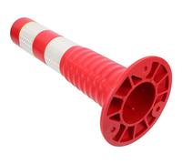 VINTORKY Colonna Anticollisione Riflettente Elastica 450mm Bianca per Sicurezza Stradale, Barriera di Avvertimento e Dissuasore Temporaneo per Veicoli e Pedoni, Materiale Plastico