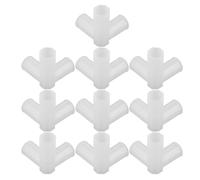 VINTORKY Connettore per Shoe Rack in Plastica Bianco 3 Vie, Accessorio per Armadio Design Salvaspazio, 10 Pezzi per Organizzazione Efficiente in Appartamenti