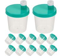 VINTORKY Contenitori per Campioni da 30 Ml 40 Pezzi Tappo a Vite Verde per Raccolta Urine e Feci in Laboratorio e Ospedale Confezione Sigillata