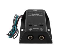 VINTORKY Convertitore Audio per Auto da Alto a Basso Amplificatore Integrato, Adattatore per Veicoli Controllo Volume Regolabile, Miglioratore Bassi per Sistemi Audio Auto