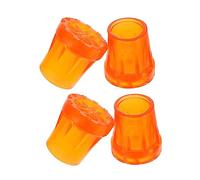 VINTORKY Copripiedi Per Stampelle Antiscivolo in Gomma Resistente 4 Pezzi, Protezione Piedi Per Bastone Presa Stabile Su Terreni Bagnati e Cementati, Accessori Per Mobilità Anziani e Pazienti