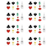 VINTORKY Coriandoli Tema Poker in Plastica Decorativi e Riutilizzabili per Festa a Tema, 1 Confezione di Confetti Colorati per Decorazioni Tavolo Stili multipli