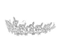 VINTORKY di strass della sposa compleanno nuziale decorazione doccia coroncina sposa per la sposa per matrimonio copricapo a lega Silver