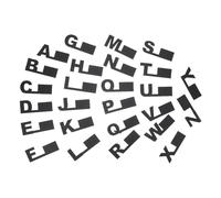 VINTORKY Divisori Alfabetici in Plastica Nera A-z 26 Pezzi, Organizer Lettere per Scaffali Multimediali, Separatori per Album CD Dvd e Libri Guida Alfabeto per Gestione Archivio