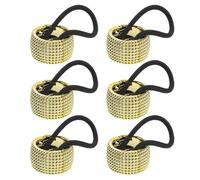 VINTORKY Elastici per Chioma Antiscivolo 6 Pezzi in Plastica per Coda di Cavallo, Accessori per Ragazze Adolescenti Comodi e Sicuri