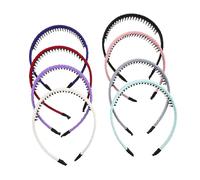 VINTORKY Fasce per Chioma da Donna Antiscivolo Pettine a Denti, Set da 8 Pezzi, Leggere e Comode, Accessori per Chioma Quotidiani e Servizi Fotografici Stile Casuale