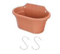 VINTORKY Fioriera da Parete Marrone in Pp Stile Moderno per Balcone e Ufficio, Contenitore la Conservazione dei Fiori per Piante di Chlorophytum