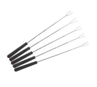 VINTORKY Forchette per Barbecue e Versatili in Acciaio Inossidabile 5 Pezzi con Design Manuale Rotante, Leggere per Camping e Uso Outdoor Bbq
