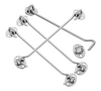 VINTORKY Ganci per Finestre e Porte in Acciaio Inossidabile Argento 4 Pezzi Design Multifunzionale e Facile Installazione, per Armadi e Cabine