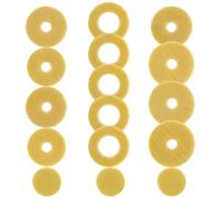 VINTORKY Gommini in Feltro Beige per Flauto a 16 Fori, Set di Sostituzione con Cuscinetto Antiscivolo per Accessori di Manutenzione del Flauto