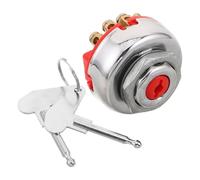 VINTORKY Interruttore di Accensione 8 Poli 4 Posizioni in Metallo per Trattore e Tosaerba con Connessione Elettrica Stabile per Terreni di Rimorchio e Lavori Frequenti Stop-and-go