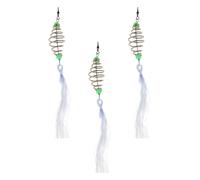 VINTORKY Kit Attrezzatura da Pesca in Mare Rete da Pesca 3 Pezzi in Nylon e Ganci senza Ardiglione per Carpa
