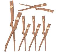 VINTORKY Kit di 5 Set di Lancette in Legno e Ottone per Orologio da Parete Quarzo, Pratiche e Semplici per Scopi Decorativi