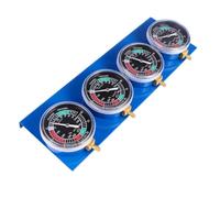 VINTORKY Manometro Vuoto Carburatore Cilindri per Kit Bilanciamento Sincronizzazione Carburetor Strumento Precisione con Base Metallo Domestico Facile e Veloce