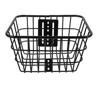 VINTORKY Paniere per Bicicletta Anteriore in Ferro Nero, Cestino Bici Resistente e Leggero, per Uso All'aperto e Trasporto di Verdure Effetto Decorativo e Riduzione del Carico