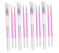 VINTORKY Penna per Sopracciglia Tatuata e Marcatore Chirurgico Rosa, Set da 4 Penne 8 Refill, Strumento di Mappatura Posizione per Trucco Professionale e Tatuaggi Estetici