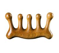 VINTORKY Pettine da Massaggio in Legno di Sandalo Antistatico Resistente e Confortevole per Stimolare Cuoio Capelluto e Prevenire la Caduta dei Chioma