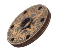 VINTORKY Porta Sfera in Legno Nero per Esposizione e Supporto di Crystal Ball, Design Piatto e Raffinato, per Collezioni D'arte e Tavoli da Tarot