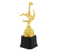 VINTORKY Premio per Calcio in Plastica, Forma Rovesciata, Base Nera Stabile | Texture da Calcio Dettagliata, e Campionati di Comunità, Ricordo Commemorativo