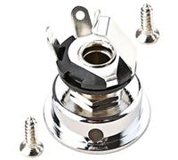 VINTORKY Presina Di Ricambio Per Chitarra Elettrica Jack Di Ingresso in Metallo Presa Per Chitarra Elettrica Componente Per Strumenti Musicali Presa Durevole e Robusta Per Riparazioni e Sos