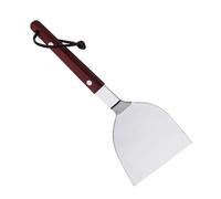 VINTORKY Professional Pizza Server in Acciaio Inossidabile con Manico in Legno, per Cucina e Cookie Flipping, Superficie Ampia