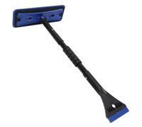 VINTORKY Raschietto per Ghiaccio e Spazzola per Neve Auto Spugna Eva Resistente, Manico Retrattile e Rotazione 360°, Strumento Staccabile per Rimozione Ghiaccio e Brina su Parabrezza