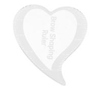 VINTORKY Righello Rapido per Sopracciglia Forma a Cuore, Strumento Professionale per Tatuatori, Accessorio per Disegnare e Definire Sopracciglio in 1