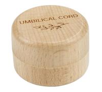VINTORKY Scatola Ricordo Fascio Ombelicale in Legno Resistente con Chiusura Ermetica Organizer Compatto per Conservare Capelli Denti e Memorie