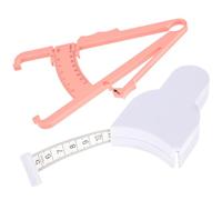 VINTORKY Set 2 Pezzi Calibro Pliche Cutanee e Nastro Misuratore Grasso Corporeo Portatile, Strumento Compatto per Percentuale Grasso Addominale, Braccia e Vita, Facile da Leggere