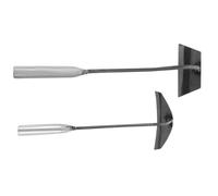 VINTORKY Set 2 Pezzi Zappe a Mano in Acciaio Per Diserbo e Aratura, Attrezzi Da Giardino Portatili Per Coltivazione e Bonifica Terreni, Leggere e Resistenti Per Uso Outdoor