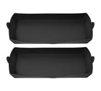VINTORKY Set 2 Stampi Rettangolari in Silicone Flessibile Antiaderente per Pane e Torte, Teglia da Forno Nero per Feste e Ristoranti