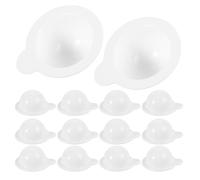 VINTORKY Set 20 Pezzi Coppette in Plastica Bianche Multiuso Leggere per Crema e Maschere Facciali, Contenitori Riutilizzabili per Viaggi e Conservazione Condimenti