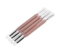 VINTORKY Set 4 Pezzi Applicatori in Metallo per Mascara e Pettini per Finte con Protezione, Spazzole per Sopracciglia e Separatori per Scovolini, Strumenti Professionali per Make-Up Occhi